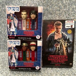 STRANGER THINGS Collector’s Edition Blu-Ray DVD Set & Collectible Poster + PEZ!
